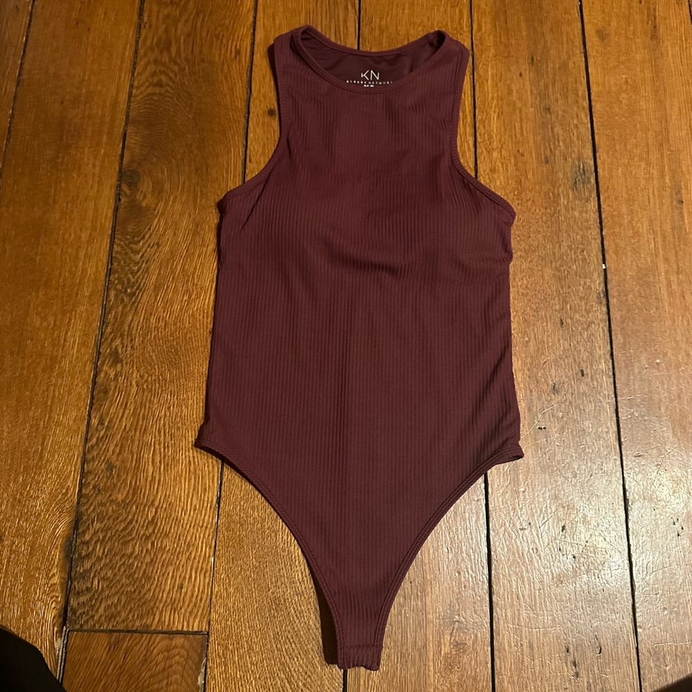 Klassy Network Women's Maroon Bodysuit